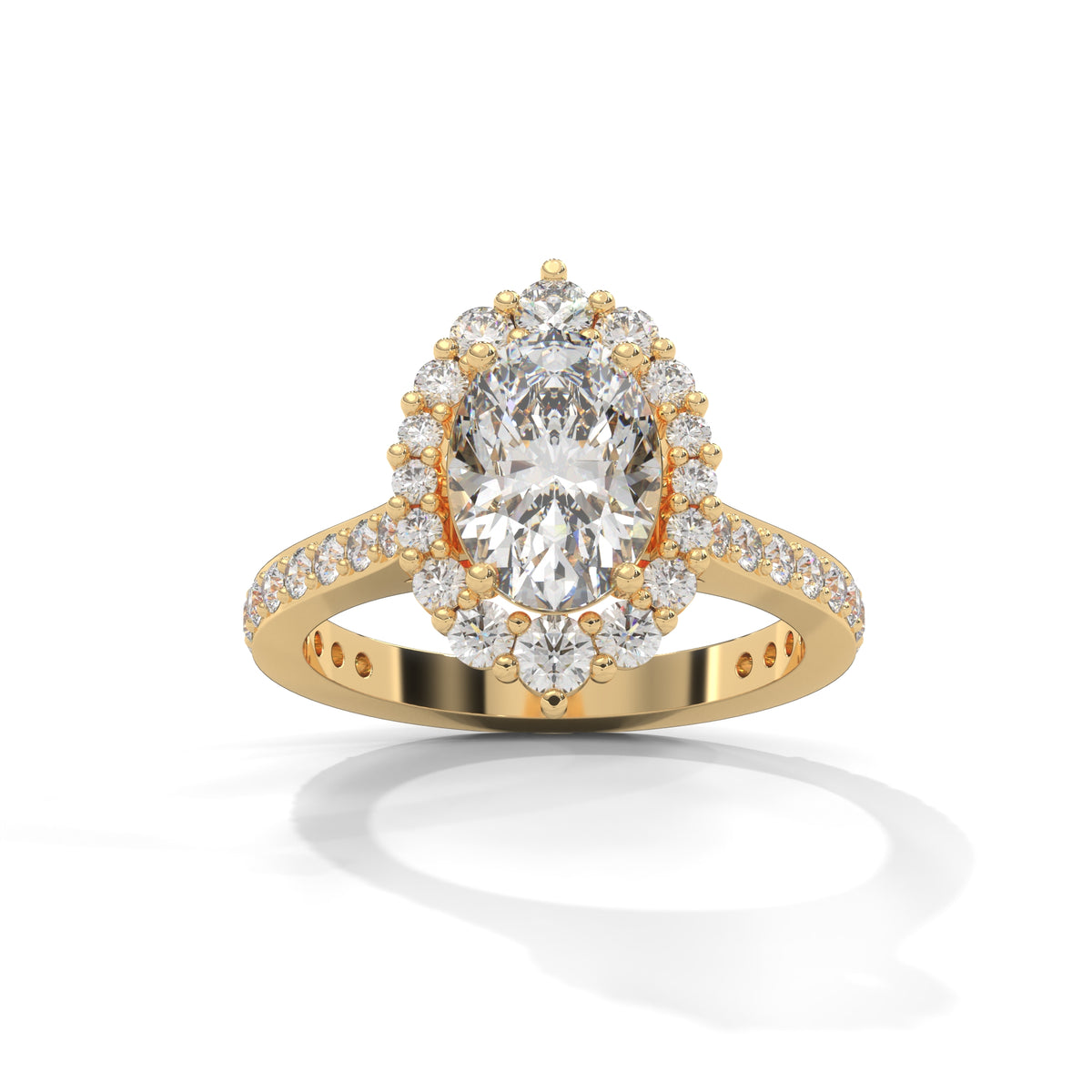 Celestial Bloom Halo Ring