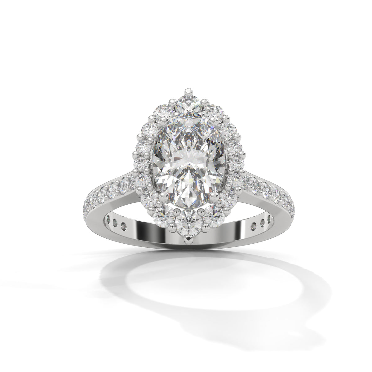 Celestial Bloom Halo Ring