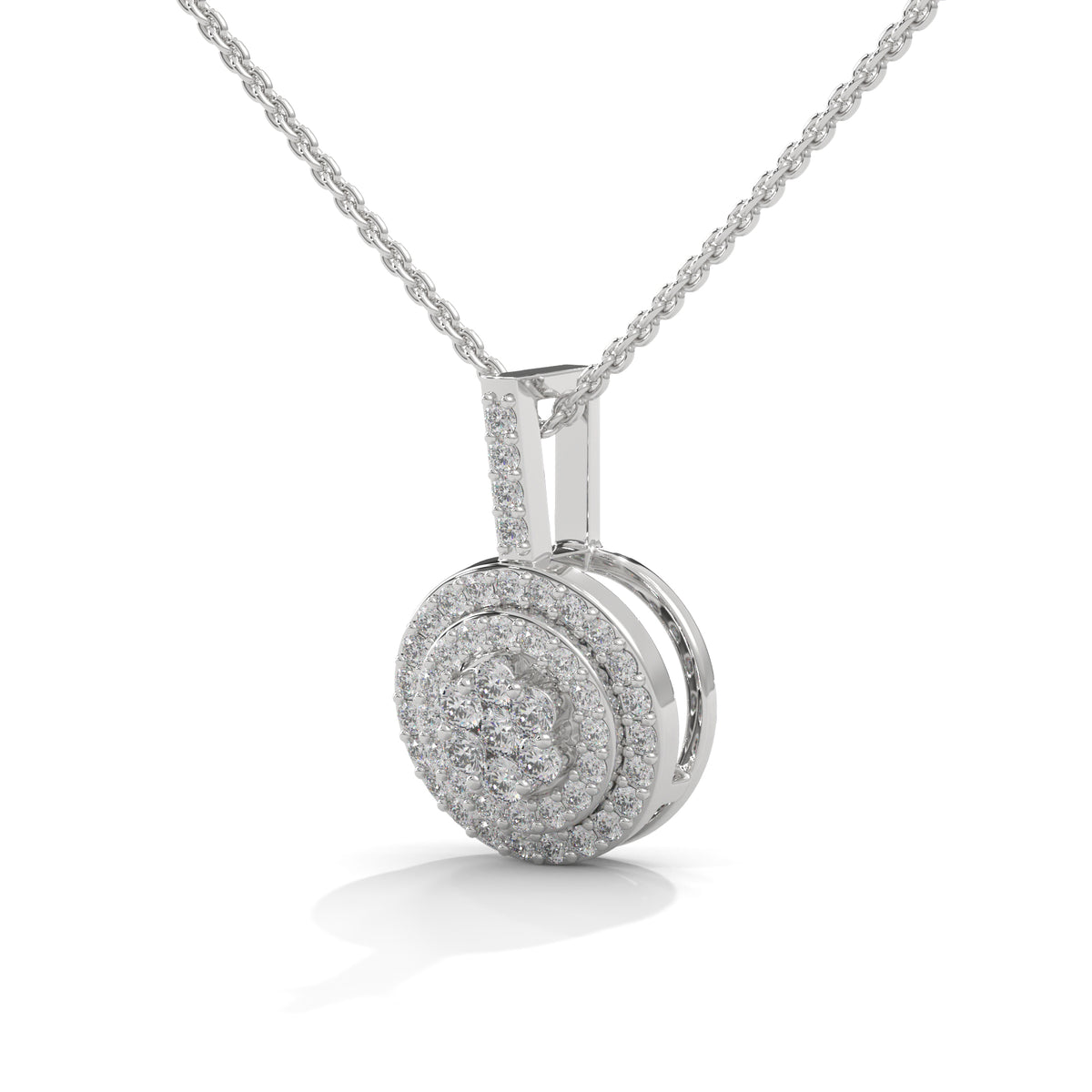 Orbital Halo Cluster Pendant