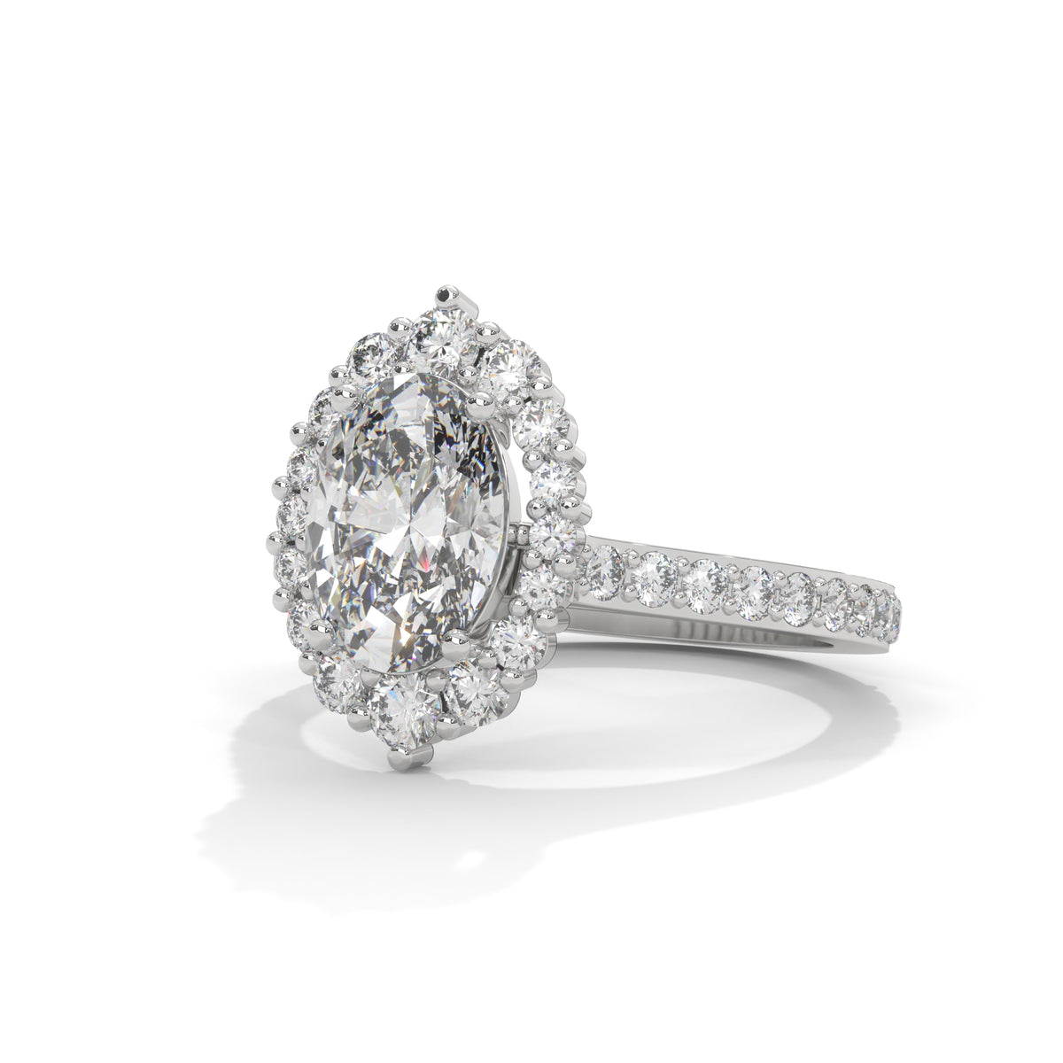 Celestial Bloom Halo Ring