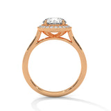 Celestial Halo Solitaire Ring