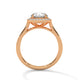 Celestial Halo Solitaire Ring
