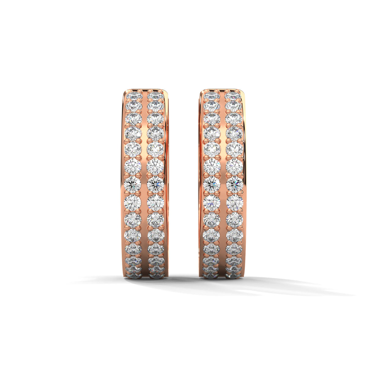 Triple Row Constellation Huggie Earrings