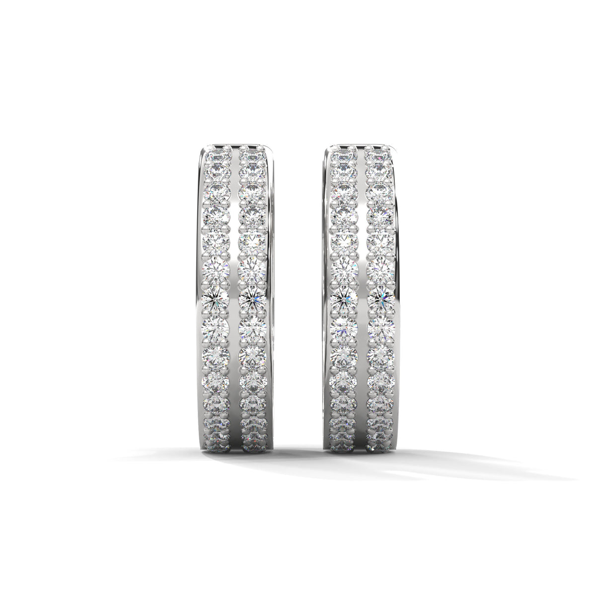 Triple Row Constellation Huggie Earrings