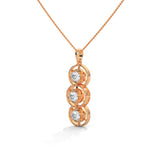 Orbital Trio Diamond Pendant