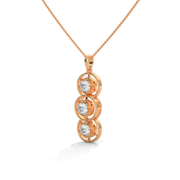 Orbital Trio Diamond Pendant