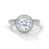 Celestial Halo Solitaire Ring