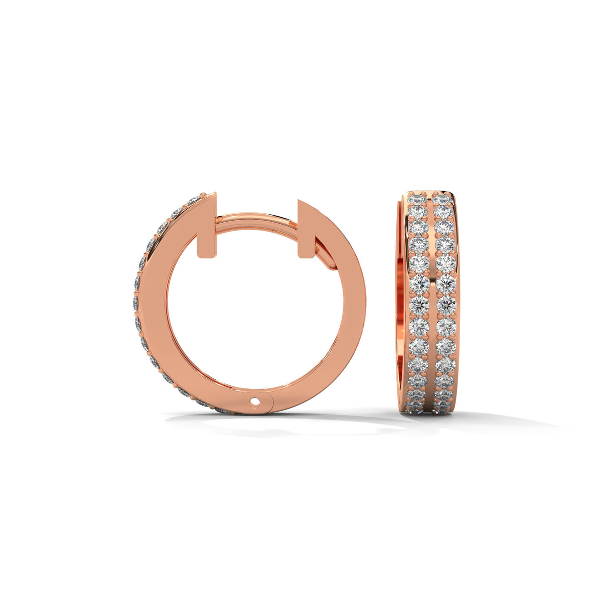 Triple Row Constellation Huggie Earrings