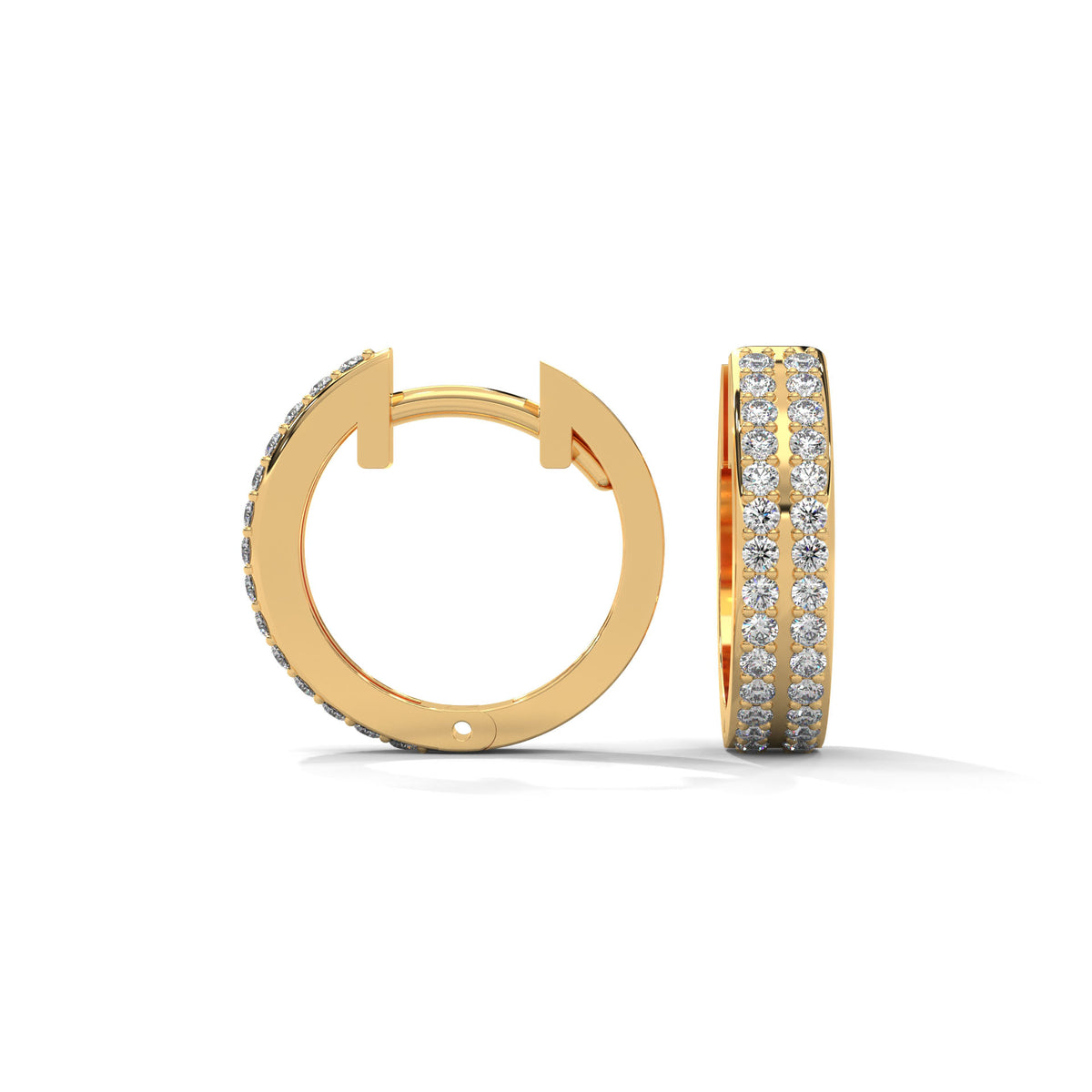 Triple Row Constellation Huggie Earrings