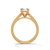 Milgrain Legacy Solitaire Ring