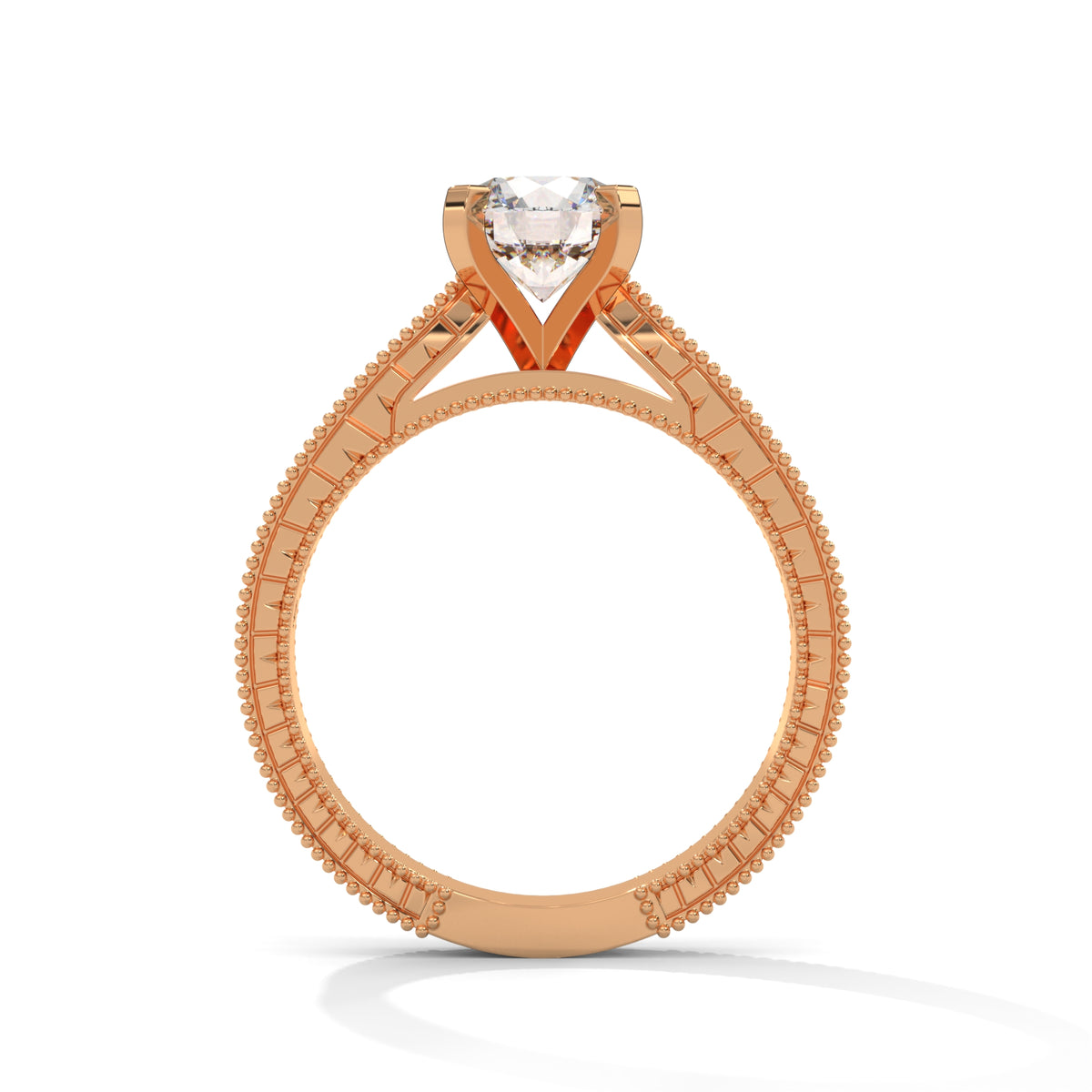 Milgrain Legacy Solitaire Ring