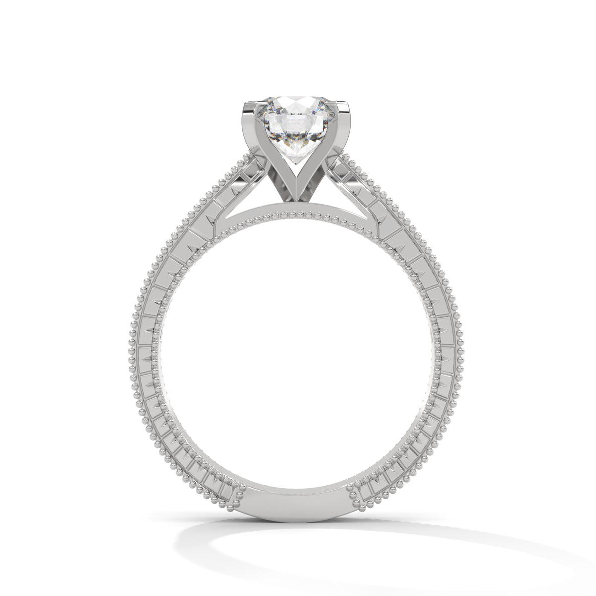 Milgrain Legacy Solitaire Ring