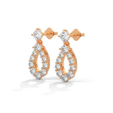 Cascading Teardrop Diamond Danglers