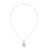 Emerald Illusion Halo Pendant