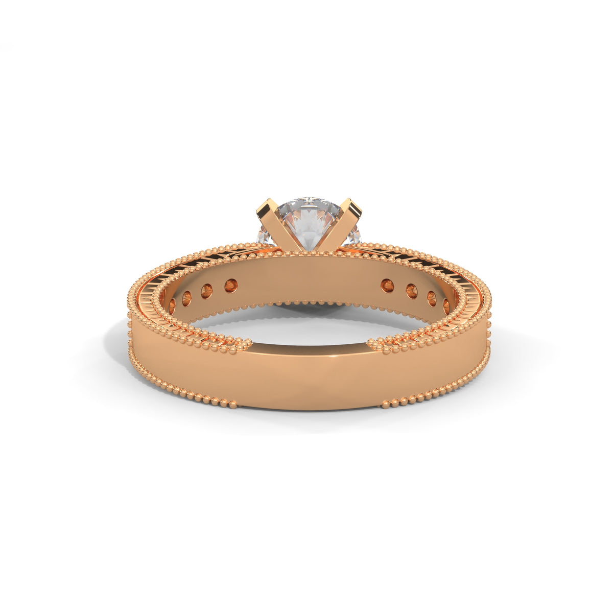 Milgrain Legacy Solitaire Ring