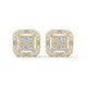 Mosaic Halo Cluster Earrings