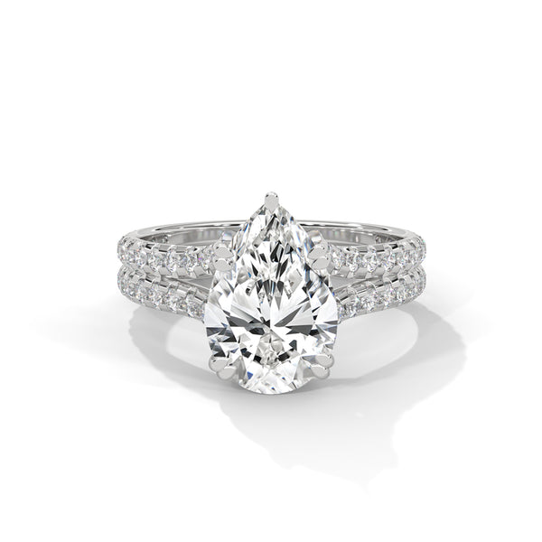 Sovereign Pear Solitaire Ring