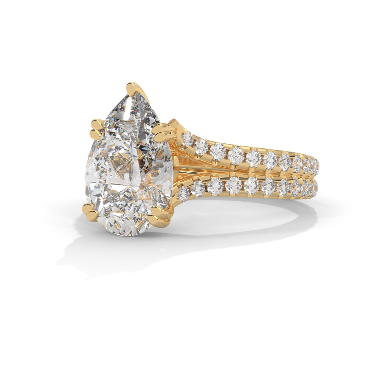 Sovereign Pear Solitaire Ring