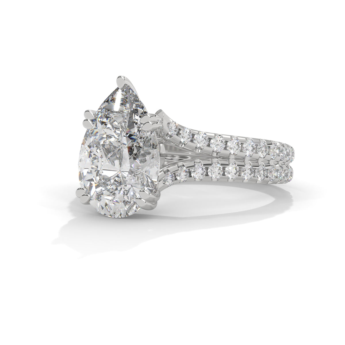Sovereign Pear Solitaire Ring