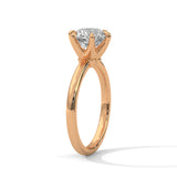 Crown Prong Solitaire Ring