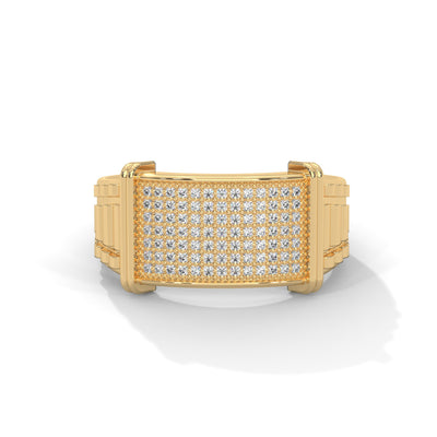 Rolex Grid Statement Ring — IGI Certified Diamond Jewellery | My Carat India