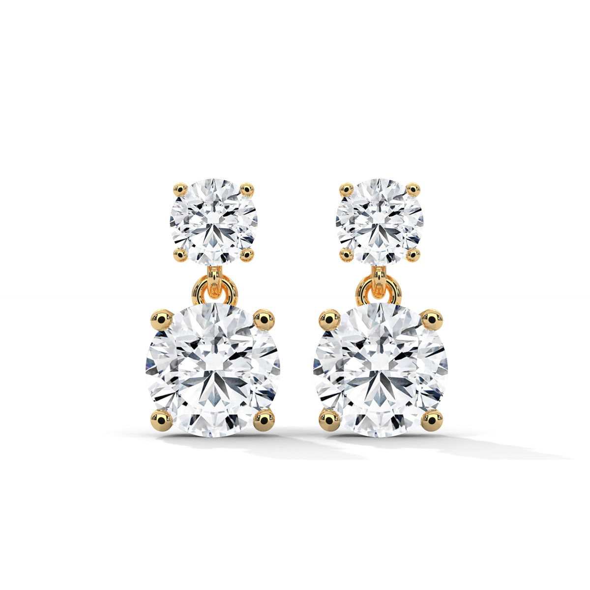 Cascading Brilliance Drop Earrings