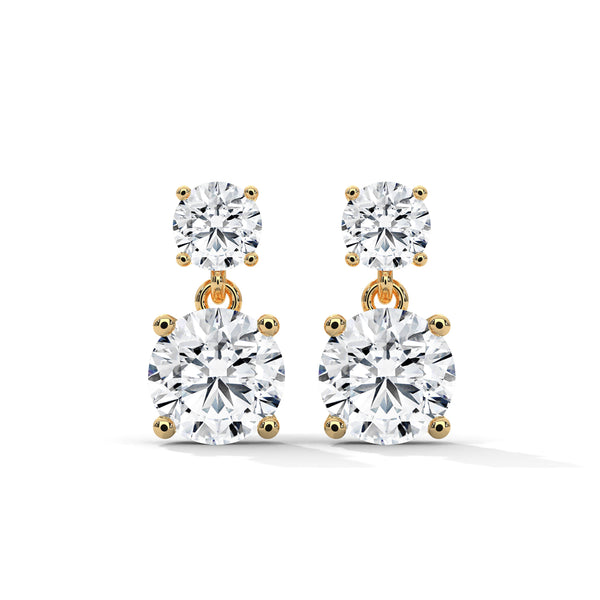 Cascading Brilliance Drop Earrings