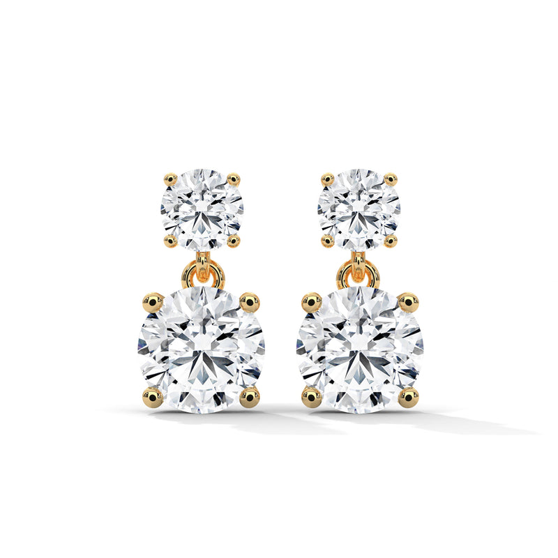 Cascading Brilliance Drop Earrings