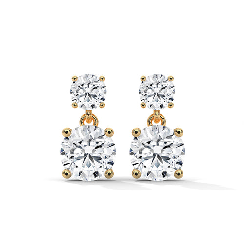 Cascading Brilliance Drop Earrings