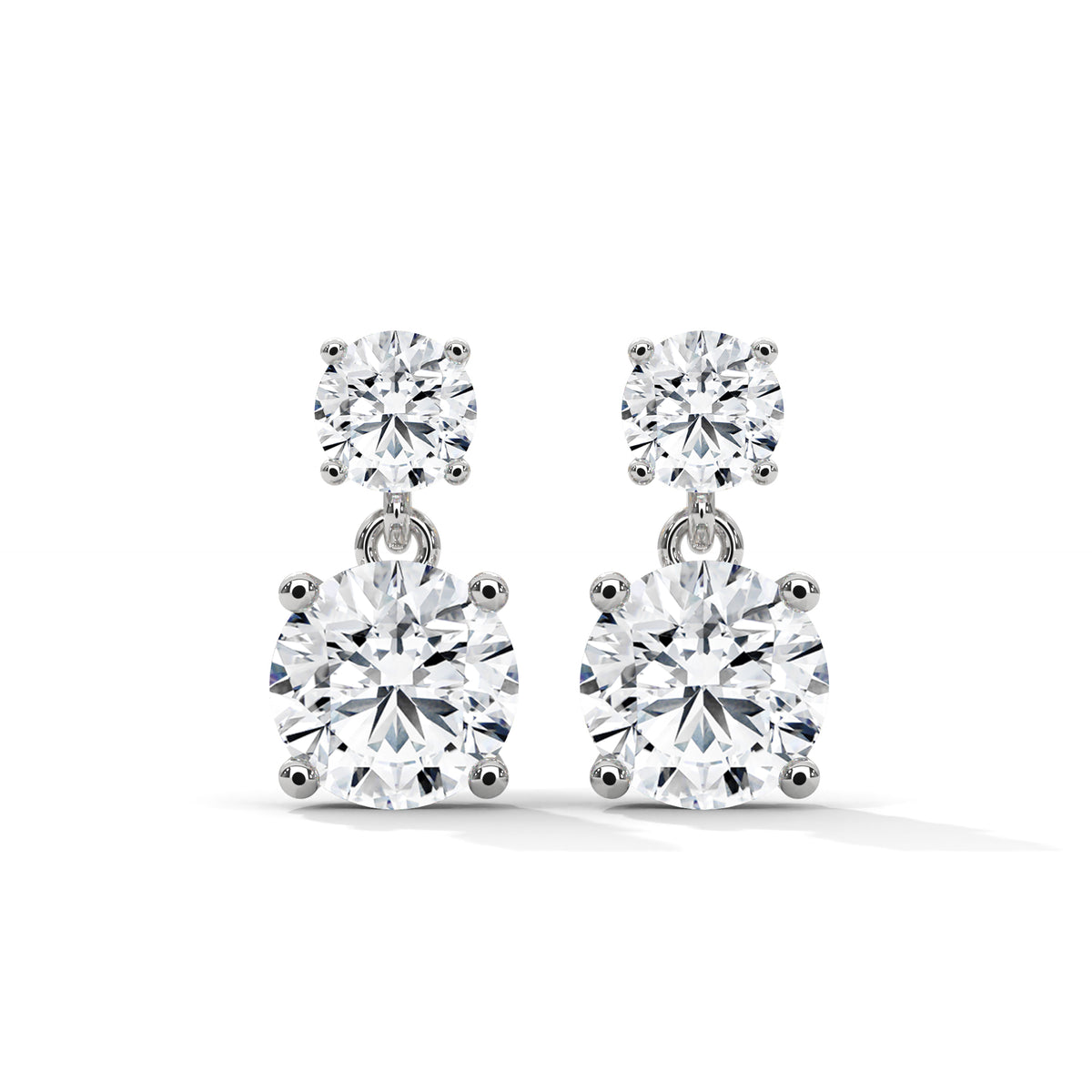 Cascading Brilliance Drop Earrings
