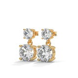 Cascading Brilliance Drop Earrings