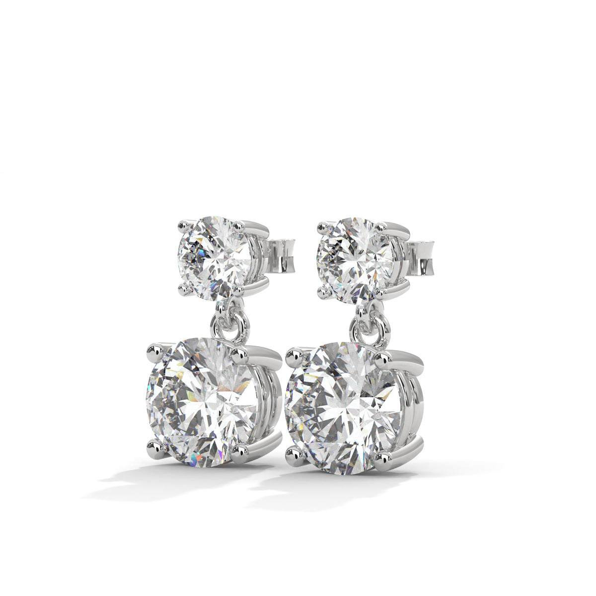 Cascading Brilliance Drop Earrings
