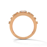 Filigree Scroll Solitaire Ring