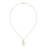 Floating Heart Solitaire Pendant Set