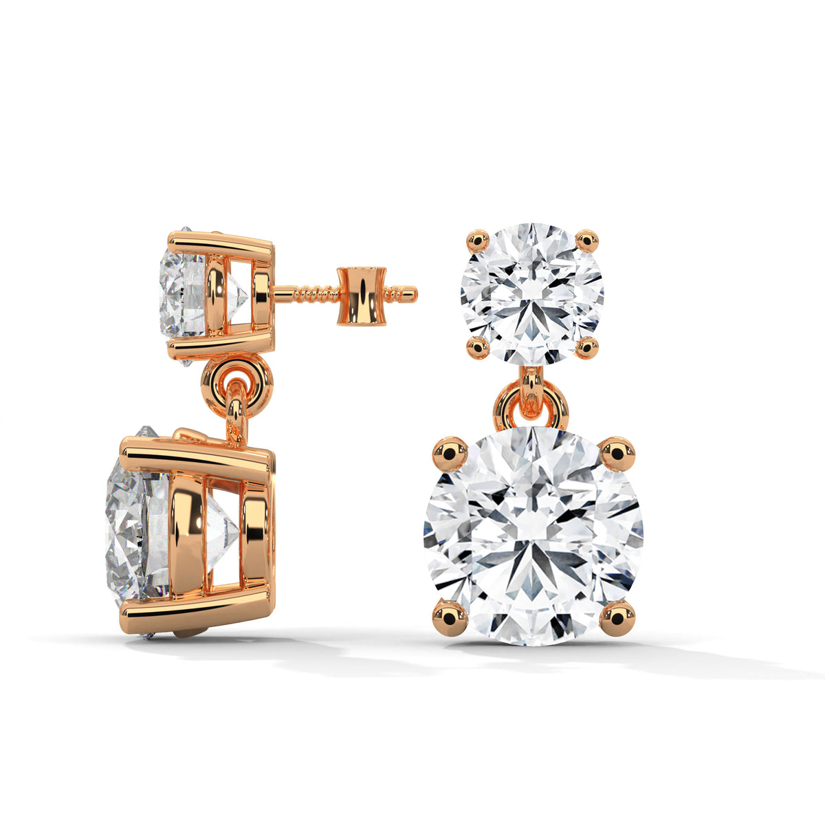 Cascading Brilliance Drop Earrings