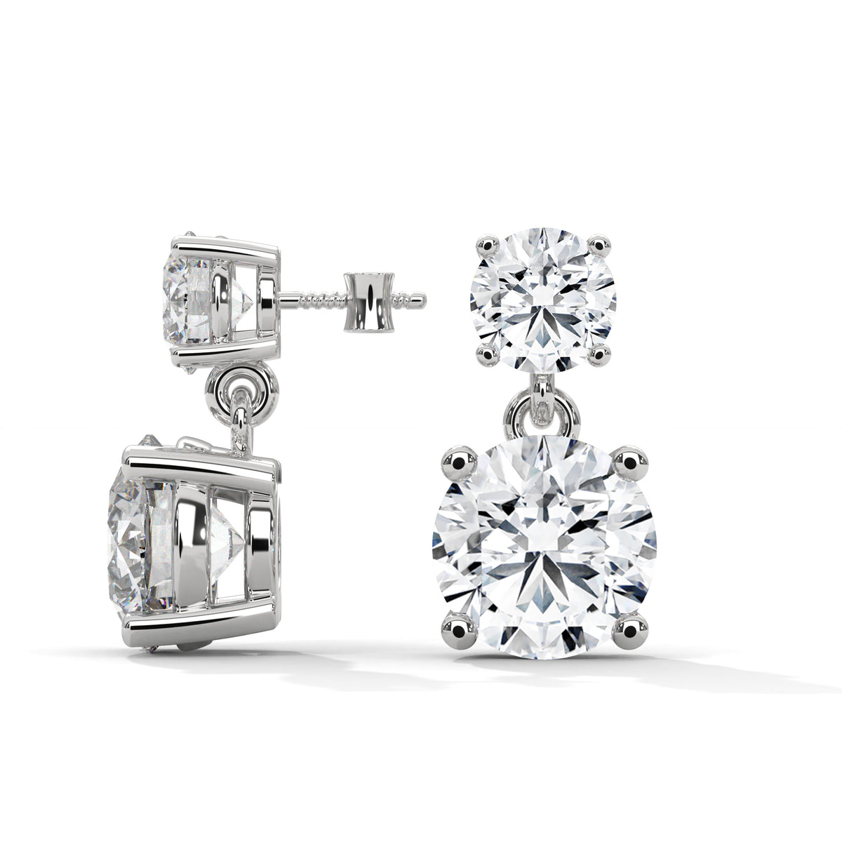 Cascading Brilliance Drop Earrings