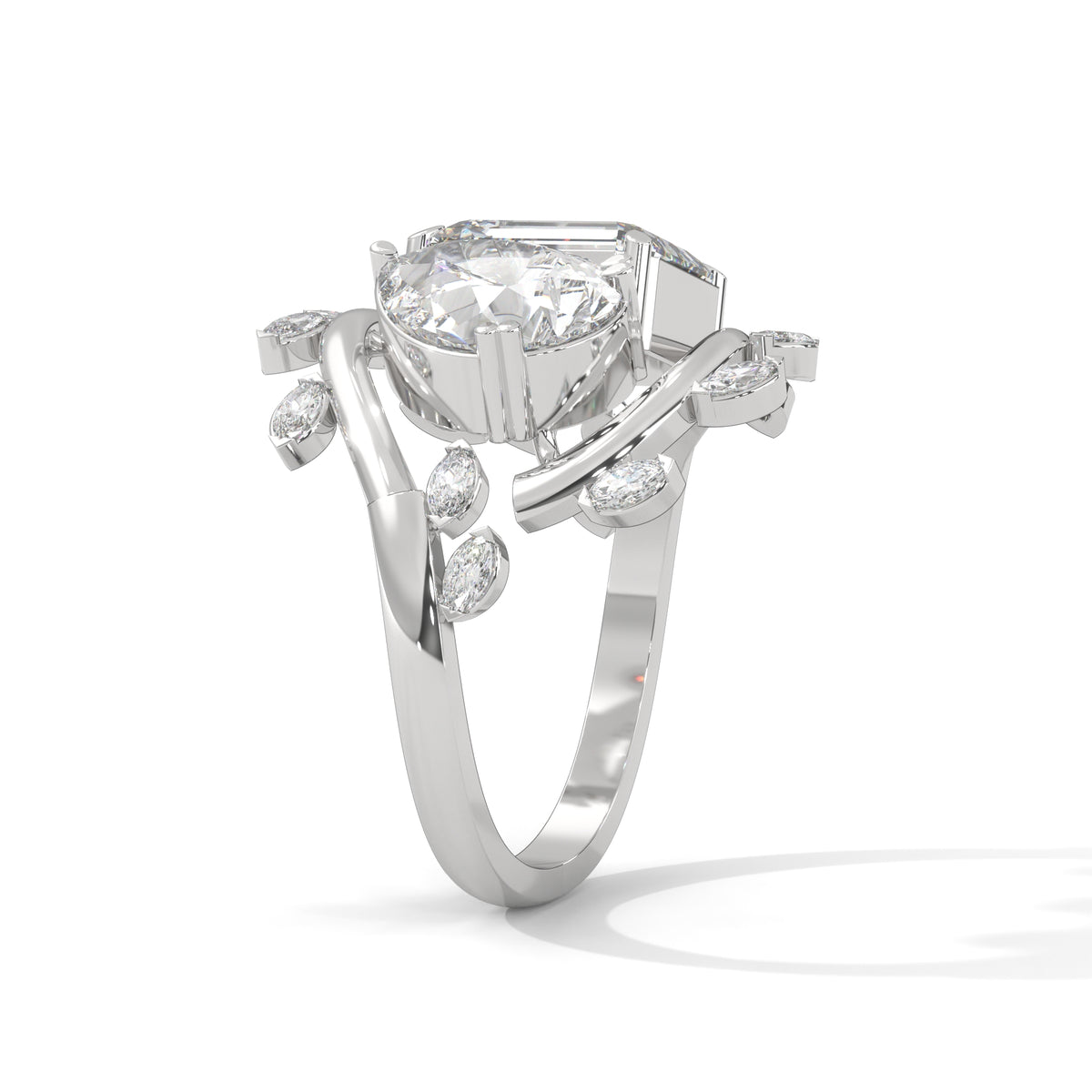 Celestial Bloom Toi et Moi Ring