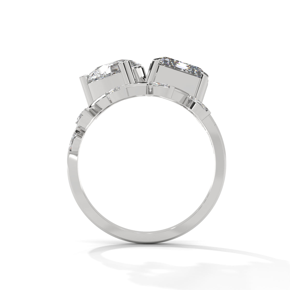 Celestial Bloom Toi et Moi Ring