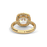 Celestial Cushion Halo Ring