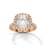 Celestial Cushion Halo Ring