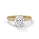 Oval Glow Solitaire Ring