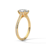 Oval Glow Solitaire Ring