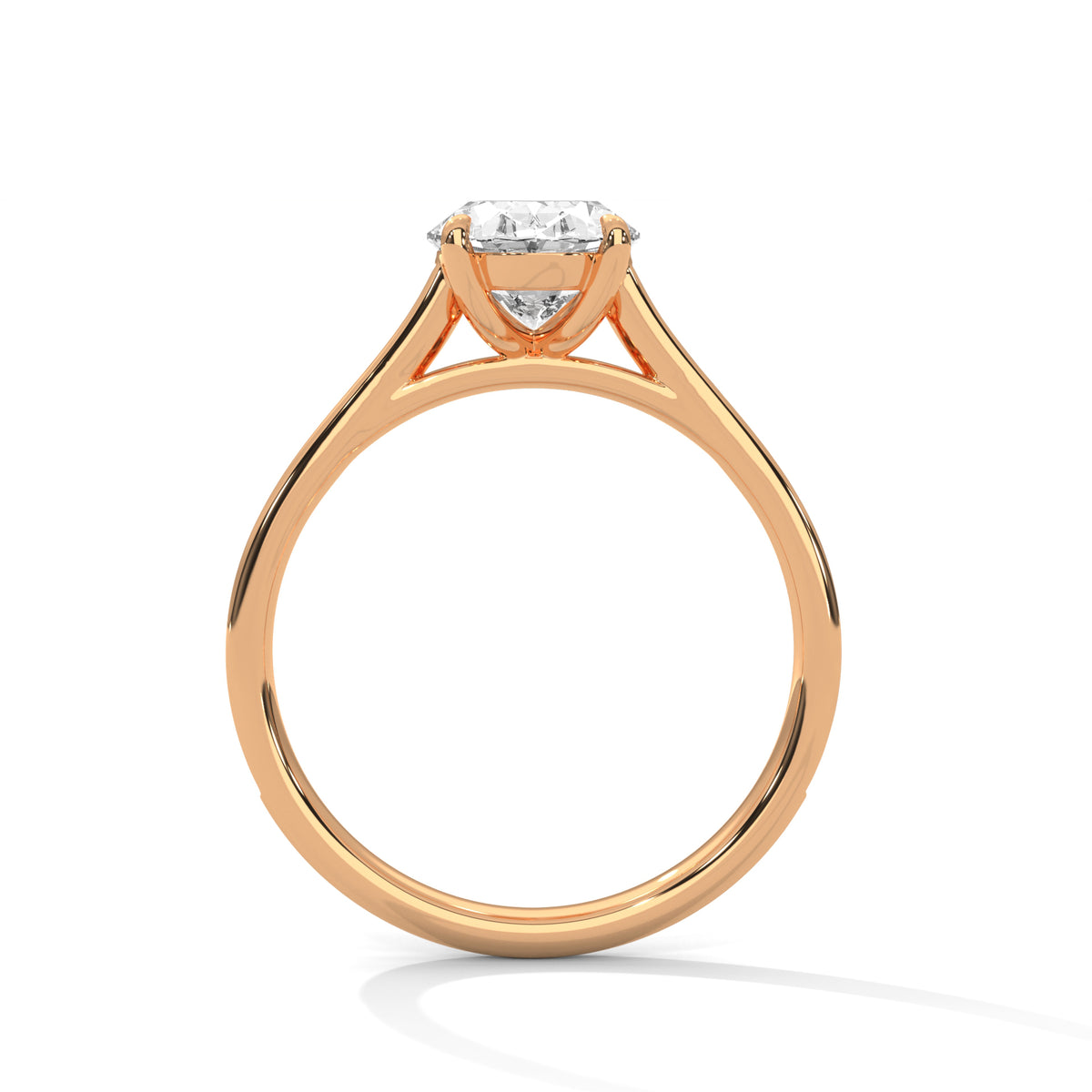 Oval Glow Solitaire Ring