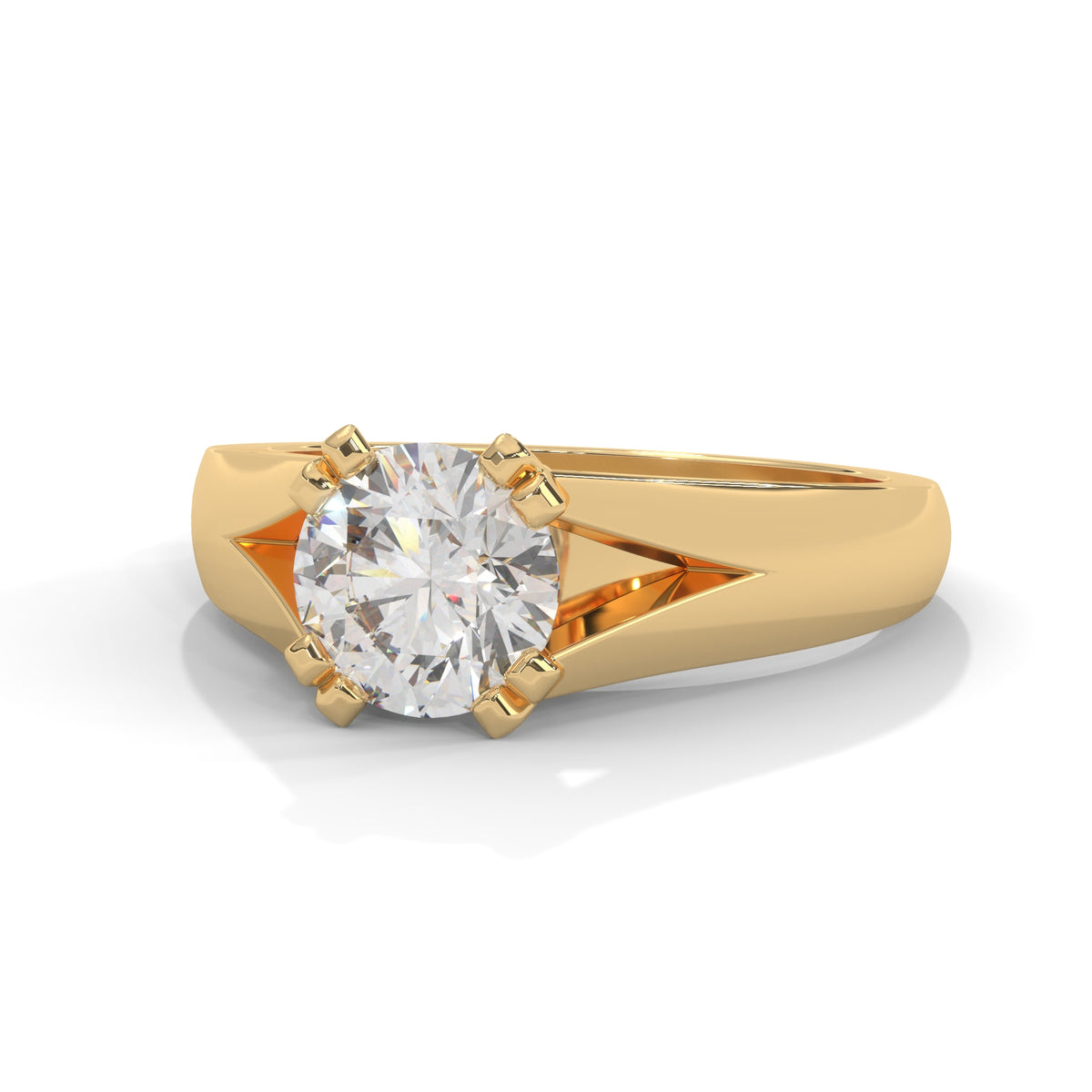 Sovereign Split Solitaire Ring