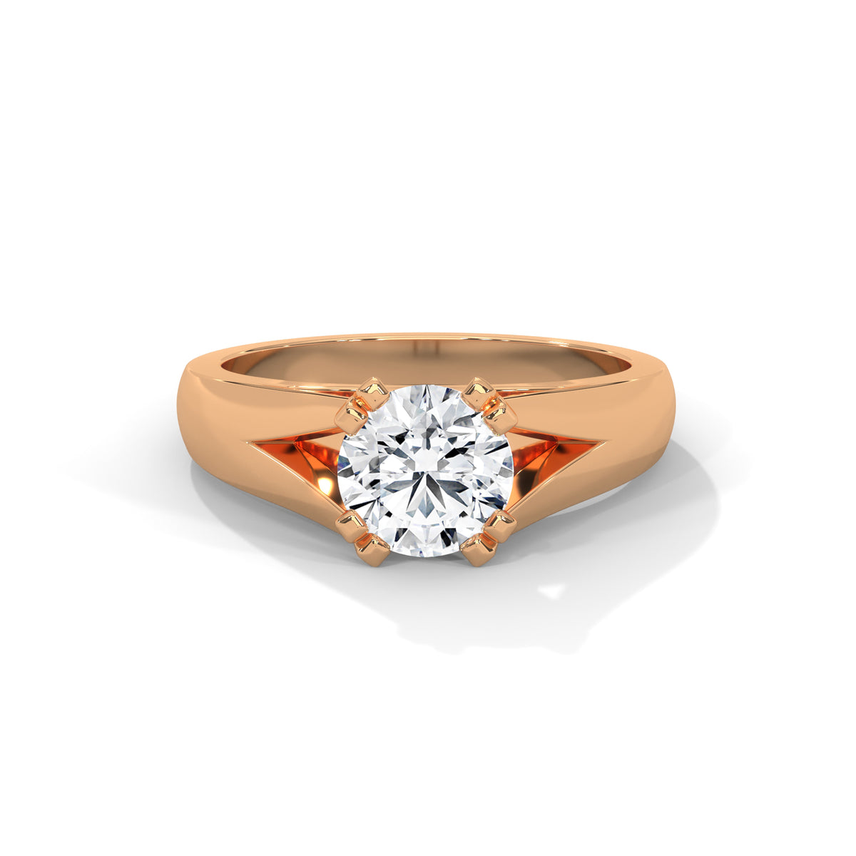 Sovereign Split Solitaire Ring