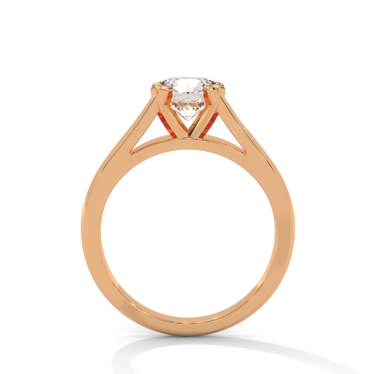 Sovereign Split Solitaire Ring