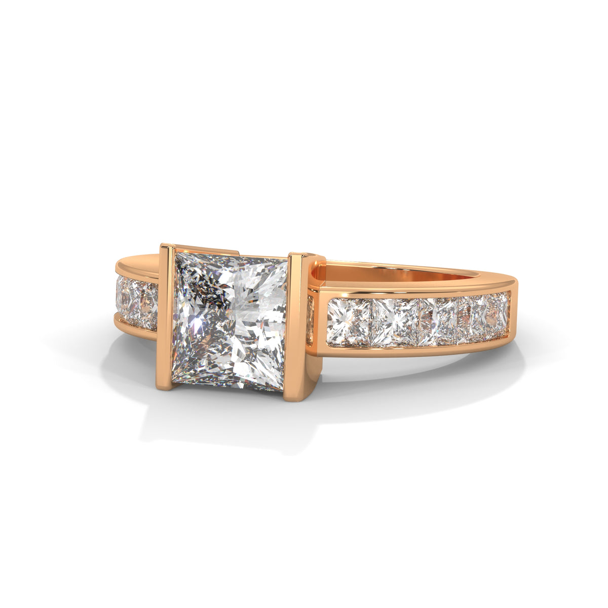 Royal Bar Solitaire Ring