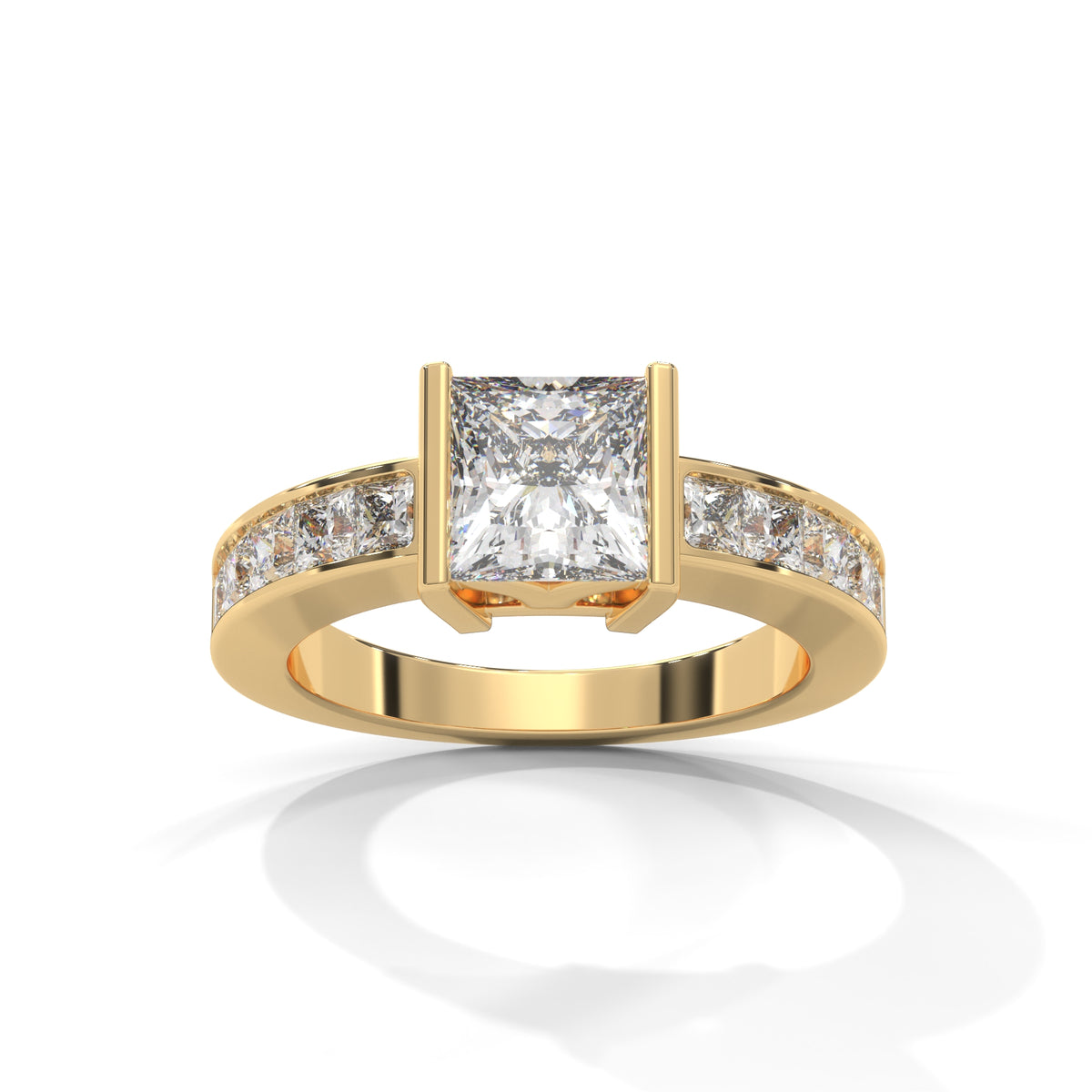 Royal Bar Solitaire Ring