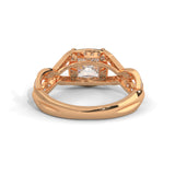 Twisted Infinity Solitaire Ring