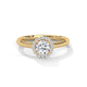 Celestial Halo Solitaire Ring